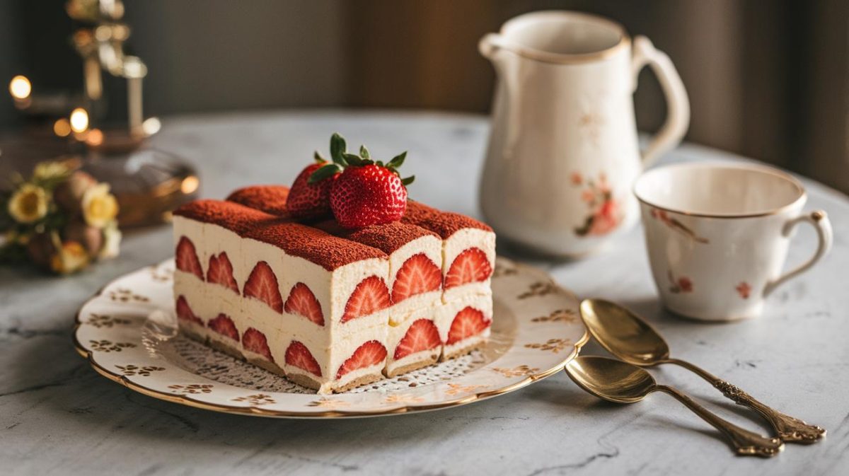 Émerveillez vos convives avec un tiramisu aux fraises rapide et son ingrédient secret