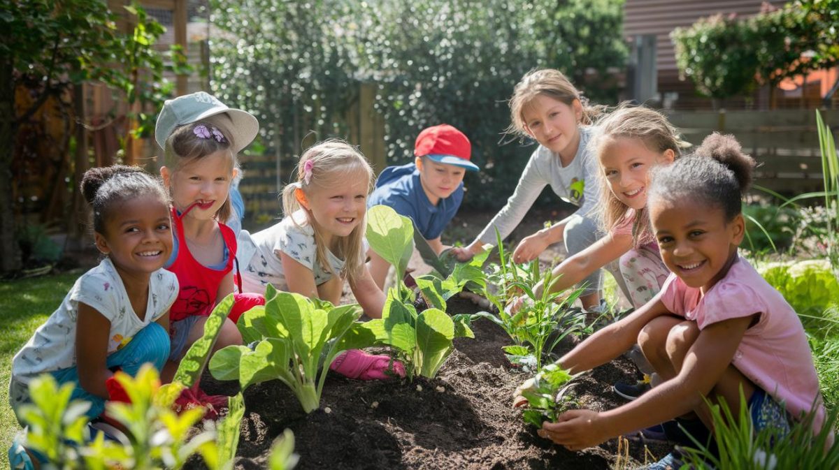 Enseigner le jardinage aux enfants : un jeu d'apprentissage et de découverte